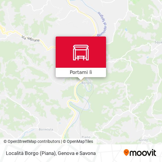 Mappa Località Borgo (Piana)