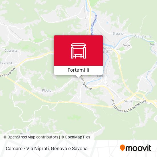 Mappa Carcare - Via Niprati