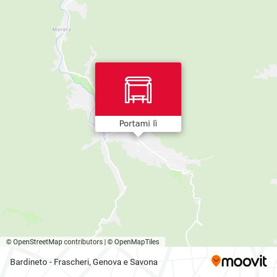Mappa Bardineto - Frascheri