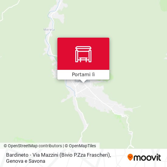 Mappa Bardineto - Via Mazzini (Bivio P.Zza Frascheri)