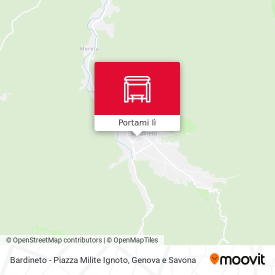 Mappa Bardineto - Piazza Milite Ignoto