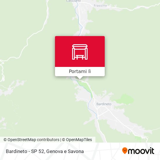 Mappa Bardineto - SP 52