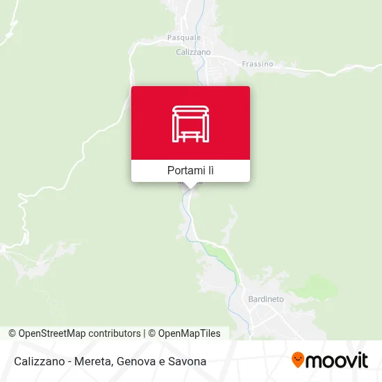 Mappa Calizzano - Mereta
