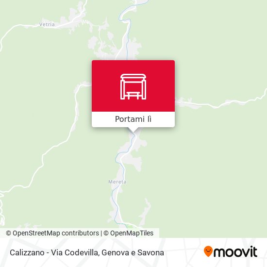 Mappa Calizzano - Via Codevilla