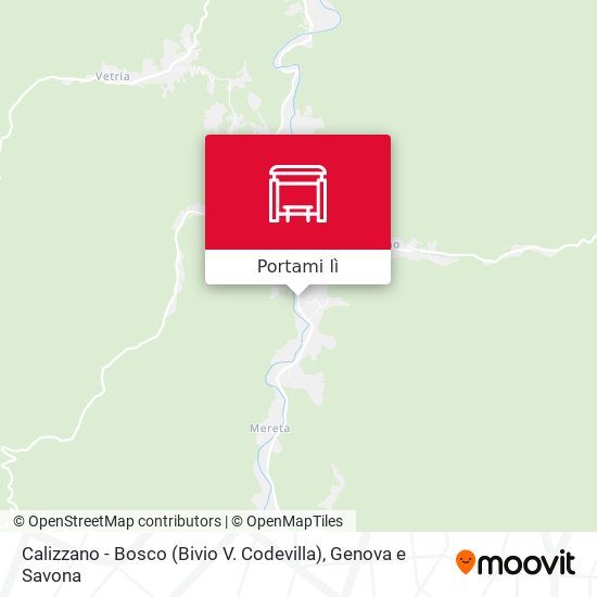 Mappa Calizzano - Bosco (Bivio V. Codevilla)