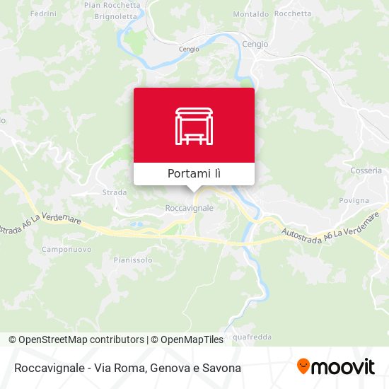 Mappa Roccavignale - Via Roma