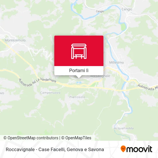 Mappa Roccavignale - Case Facelli