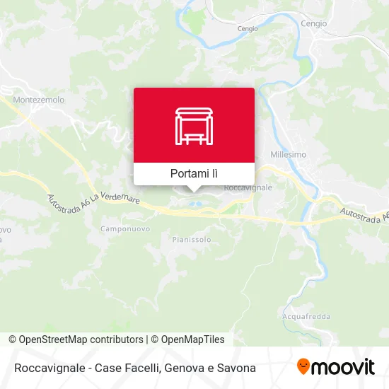 Mappa Roccavignale - Case Facelli