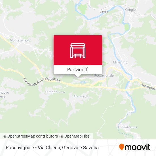 Mappa Roccavignale - Via Chiesa