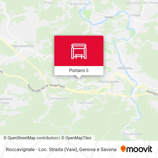 Mappa Roccavignale - Loc. Strada (Vaie)