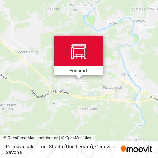 Mappa Roccavignale - Loc. Strada (Don Ferraro)