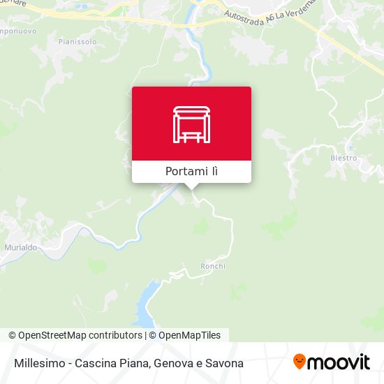 Mappa Millesimo - Cascina Piana
