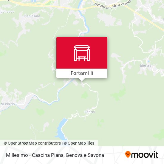 Mappa Millesimo - Cascina Piana