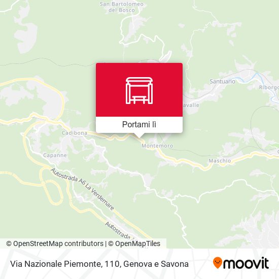 Mappa Via Nazionale Piemonte, 110