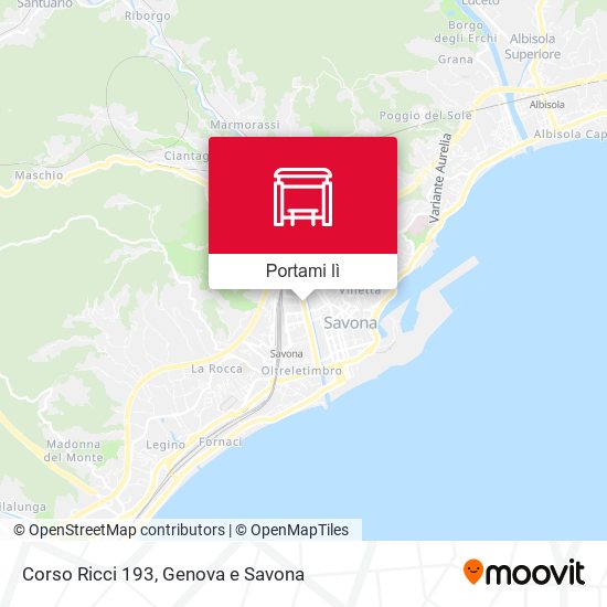 Mappa Corso Ricci 193