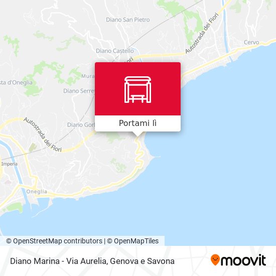 Mappa Diano Marina - Via Aurelia