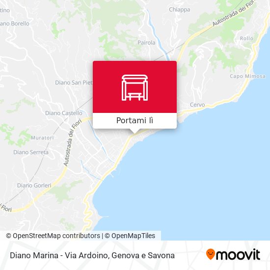 Mappa Diano Marina - Via Ardoino