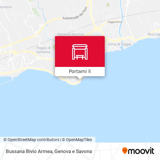 Mappa Bussana Bivio Armea