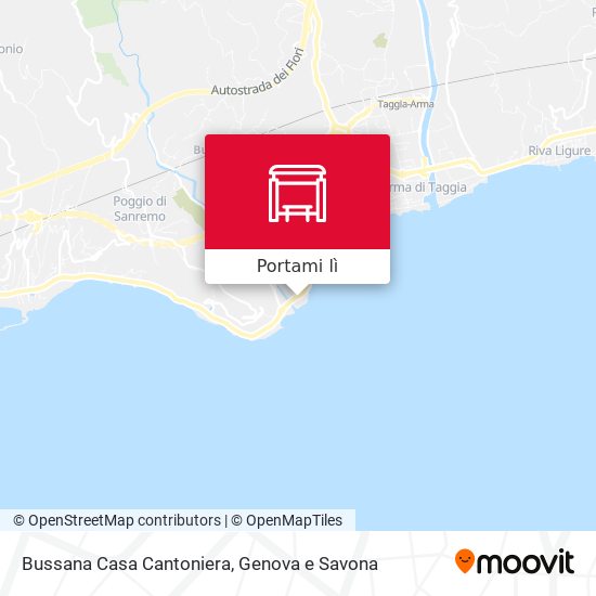 Mappa Bussana Casa Cantoniera