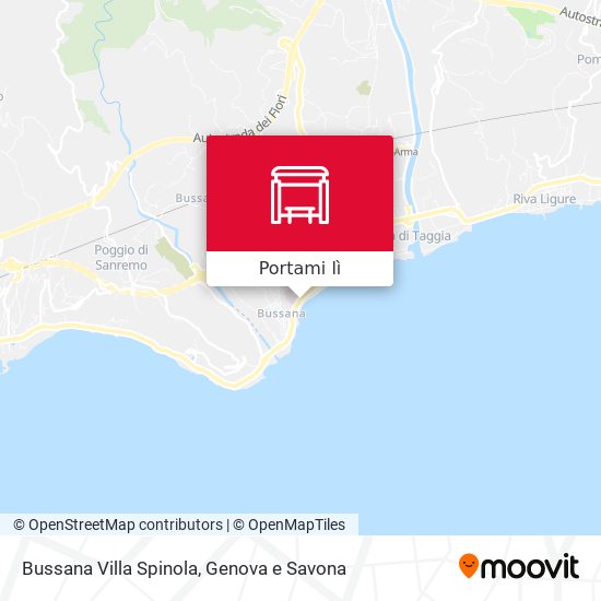 Mappa Bussana Villa Spinola