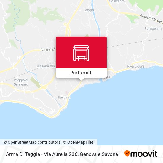 Mappa Arma Di Taggia - Via Aurelia 236