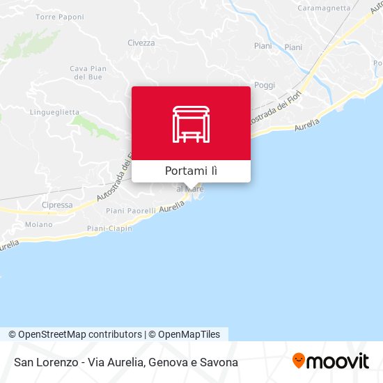Mappa San Lorenzo - Via Aurelia