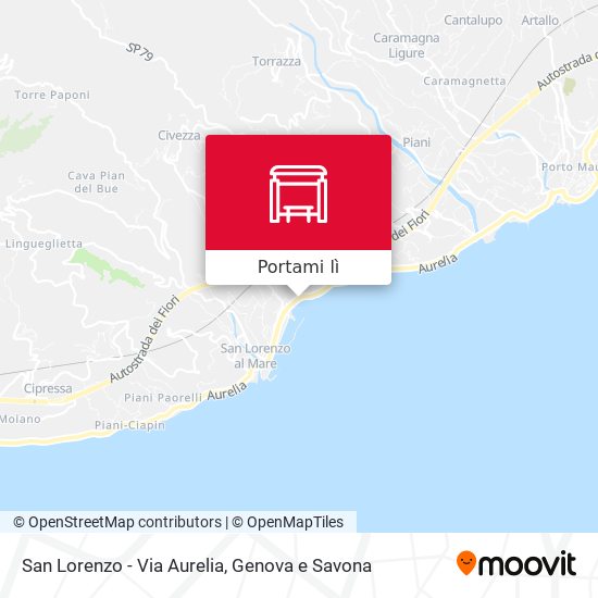 Mappa San Lorenzo - Via Aurelia