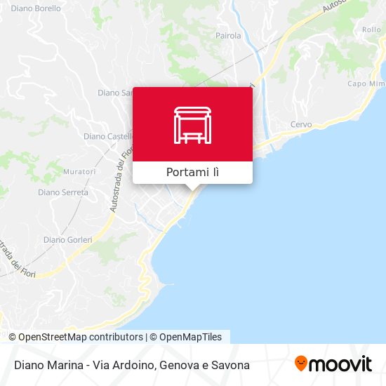 Mappa Diano Marina - Via Ardoino