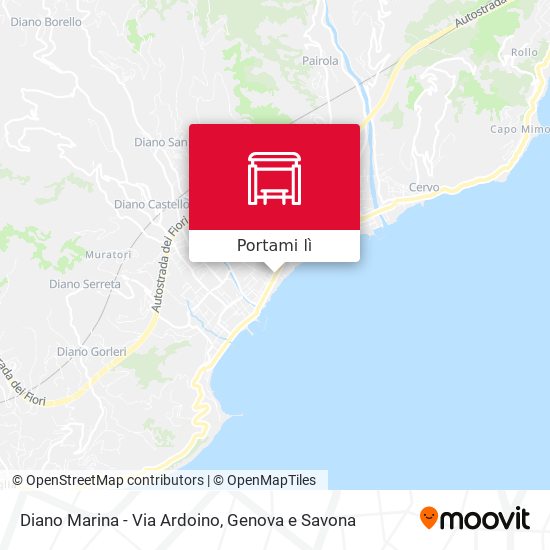 Mappa Diano Marina - Via Ardoino