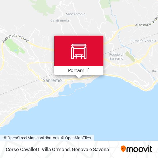 Mappa Corso Cavallotti Villa Ormond