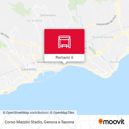 Mappa Corso Mazzini Stadio