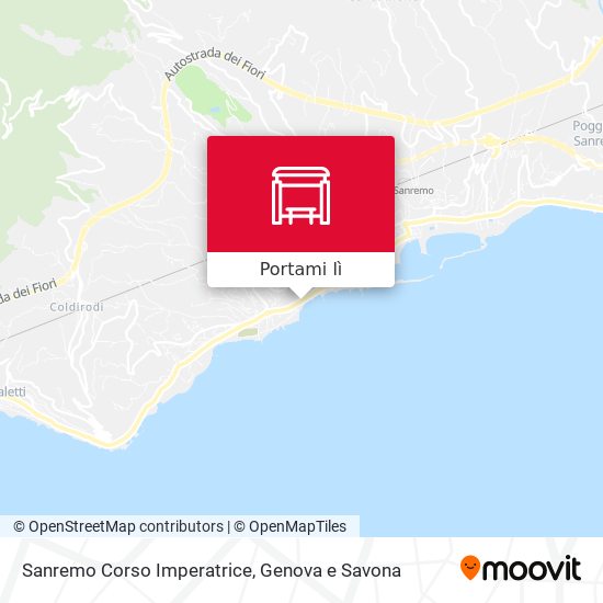 Mappa Sanremo Corso Imperatrice