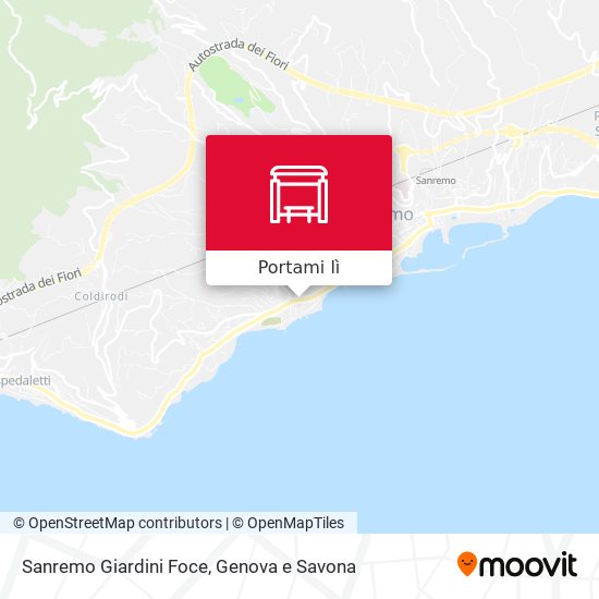 Mappa Sanremo Giardini Foce