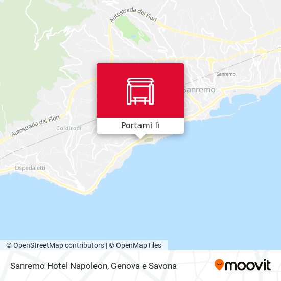Mappa Sanremo Hotel Napoleon