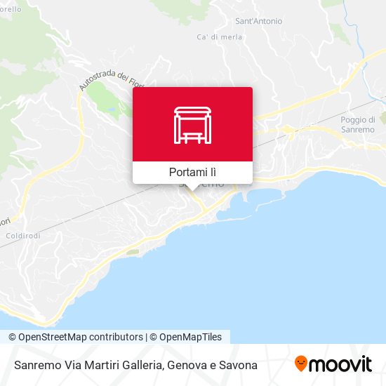 Mappa Sanremo Via Martiri Galleria