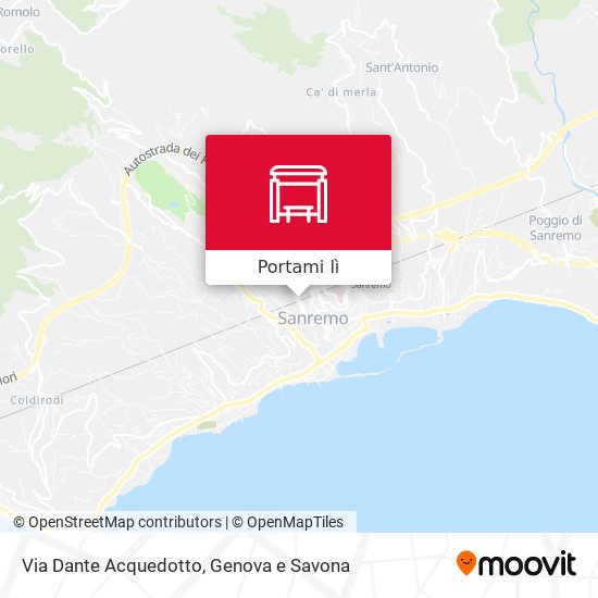 Mappa Via Dante Acquedotto