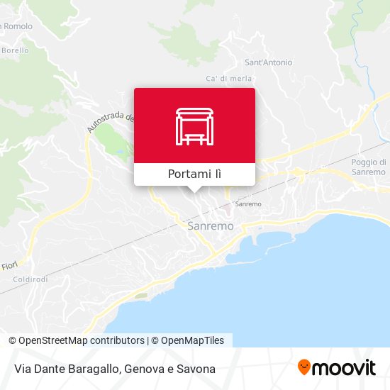 Mappa Via Dante Baragallo
