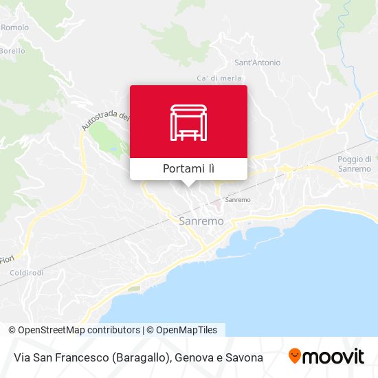 Mappa Via San Francesco (Baragallo)