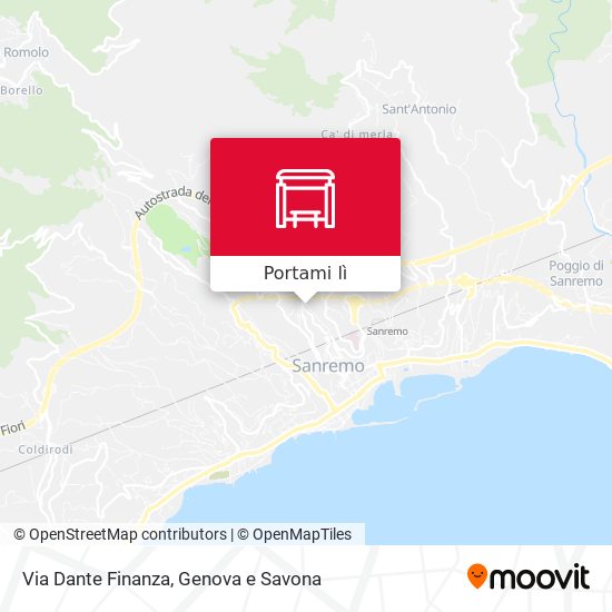 Mappa Via Dante Finanza