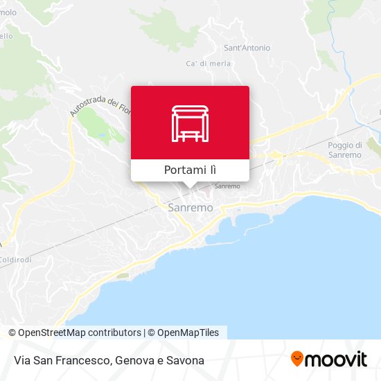 Mappa Via San Francesco