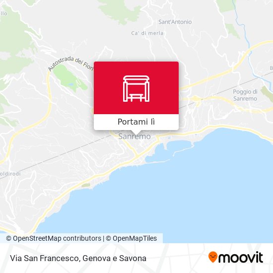 Mappa Via San Francesco