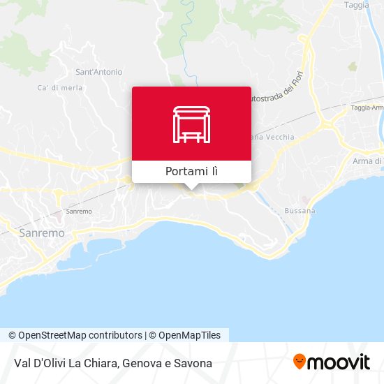 Mappa Val D'Olivi La Chiara