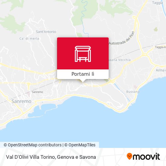 Mappa Val D'Olivi Villa Torino