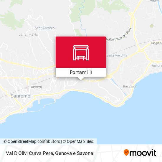 Mappa Val D'Olivi Curva Pere