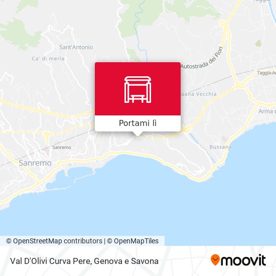 Mappa Val D'Olivi Curva Pere