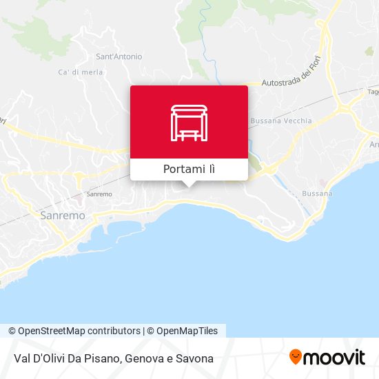 Mappa Val D'Olivi Da Pisano