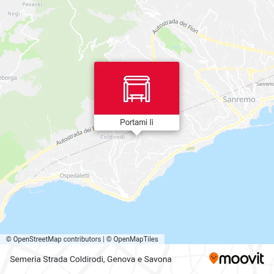 Mappa Semeria Strada Coldirodi