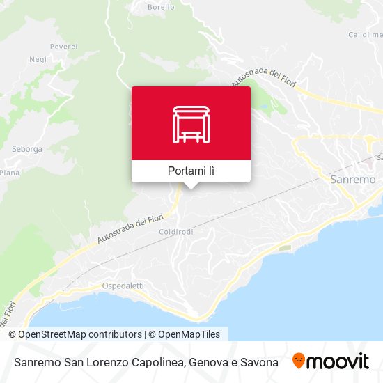 Mappa Sanremo San Lorenzo Capolinea
