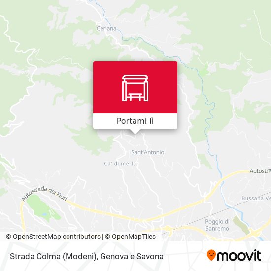 Mappa Strada Colma (Modeni)