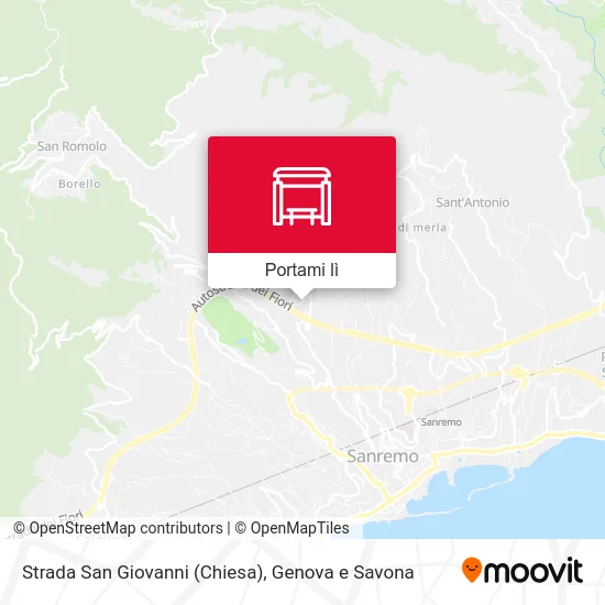 Mappa Strada San Giovanni (Chiesa)